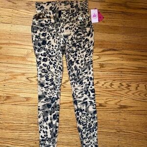 JUICY size medium animal print pants NWT